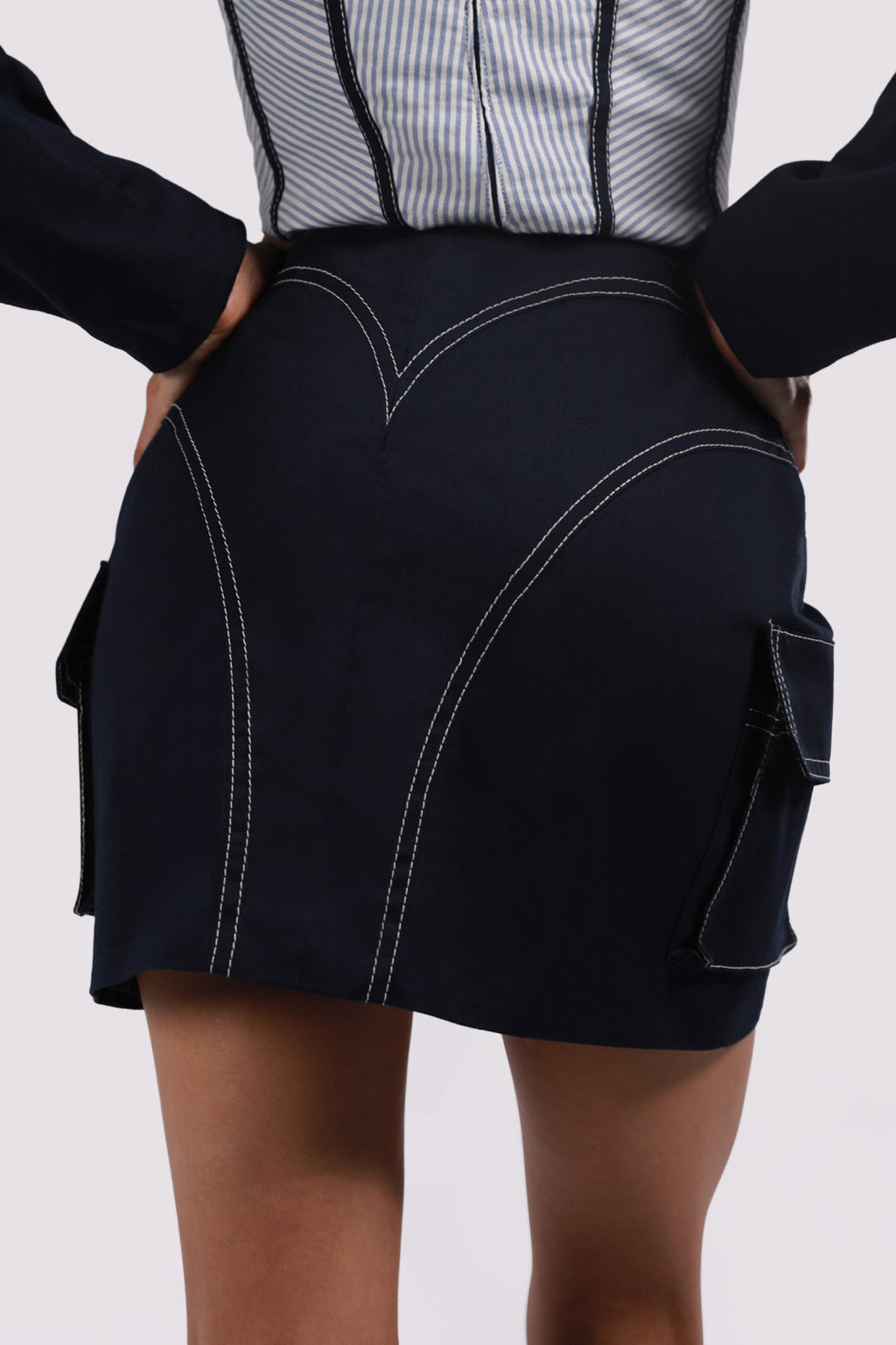 CONSTRUCTED LINES SKIRT