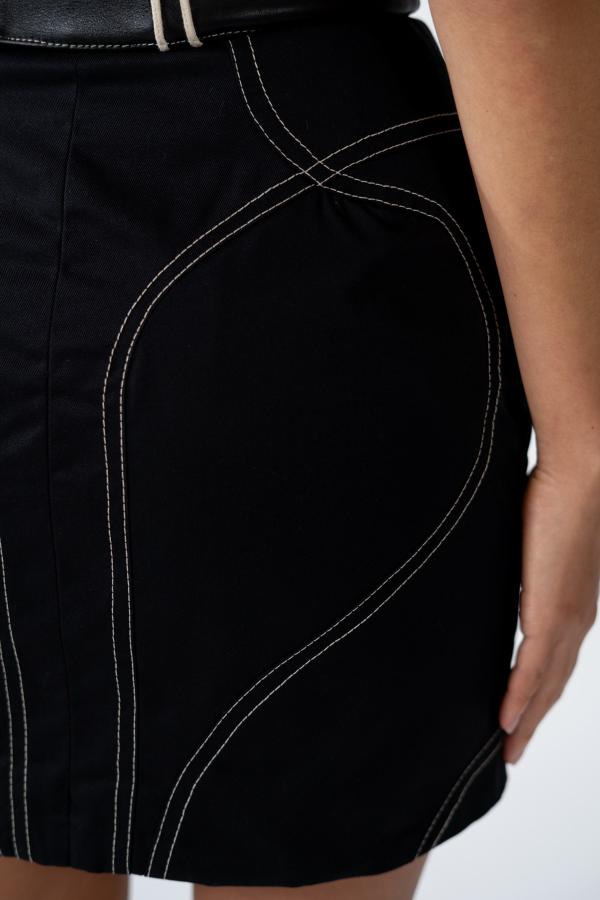 CURVED SEAM SKIRT