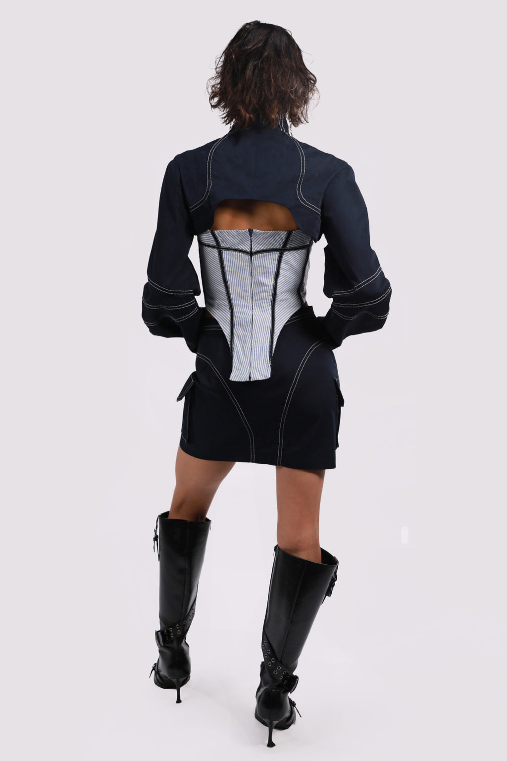 CONSTRUCTED LINES SKIRT