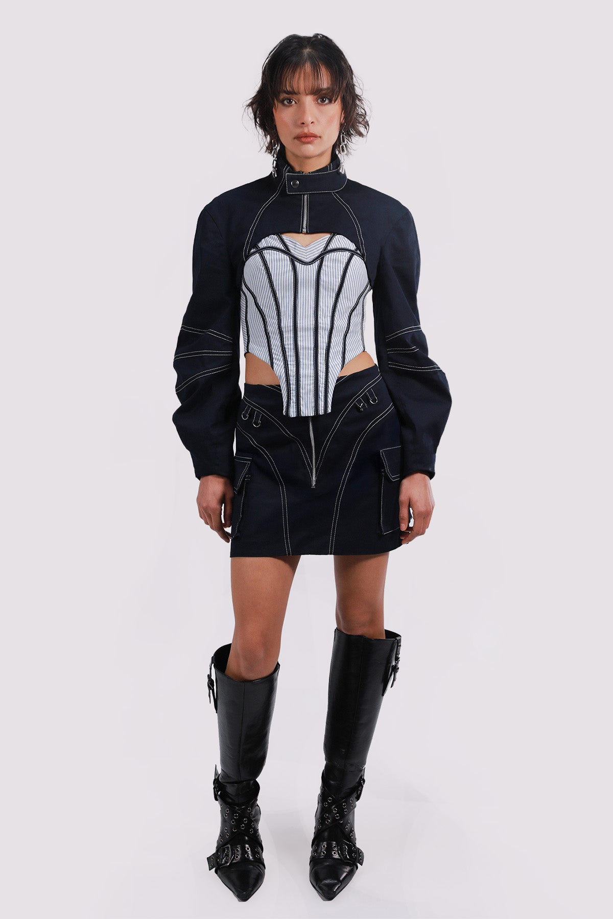 CONSTRUCTED LINES SKIRT