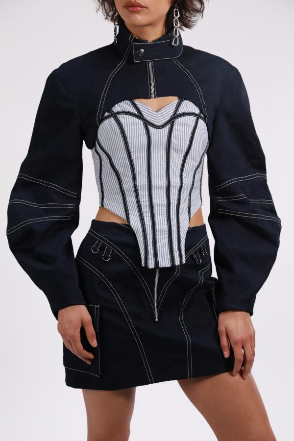 CROPPED CURVE JACKET