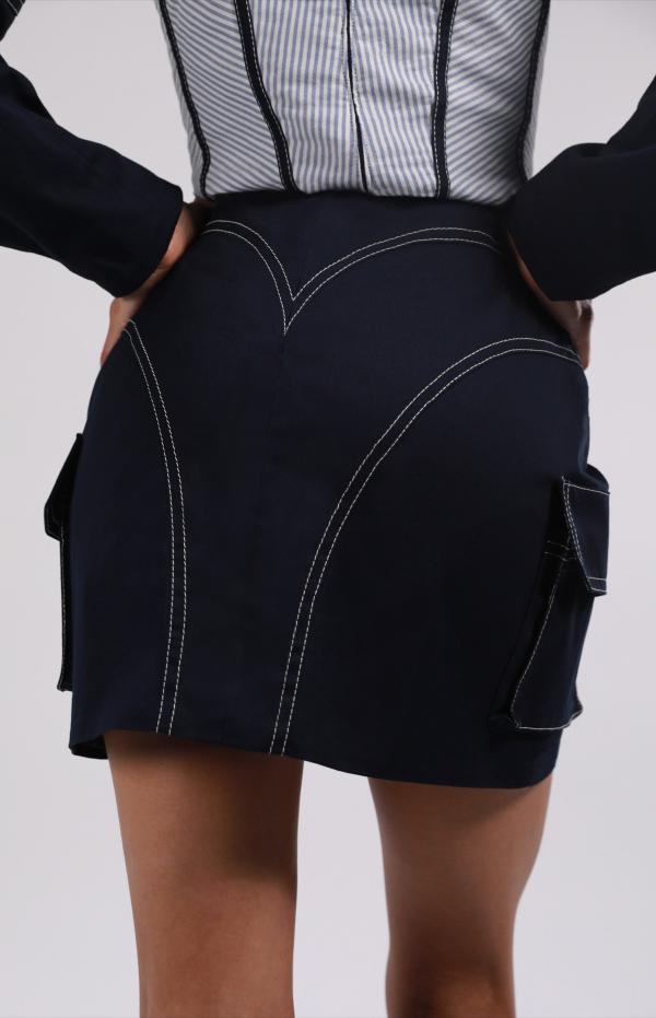 CONSTRUCTED LINES SKIRT