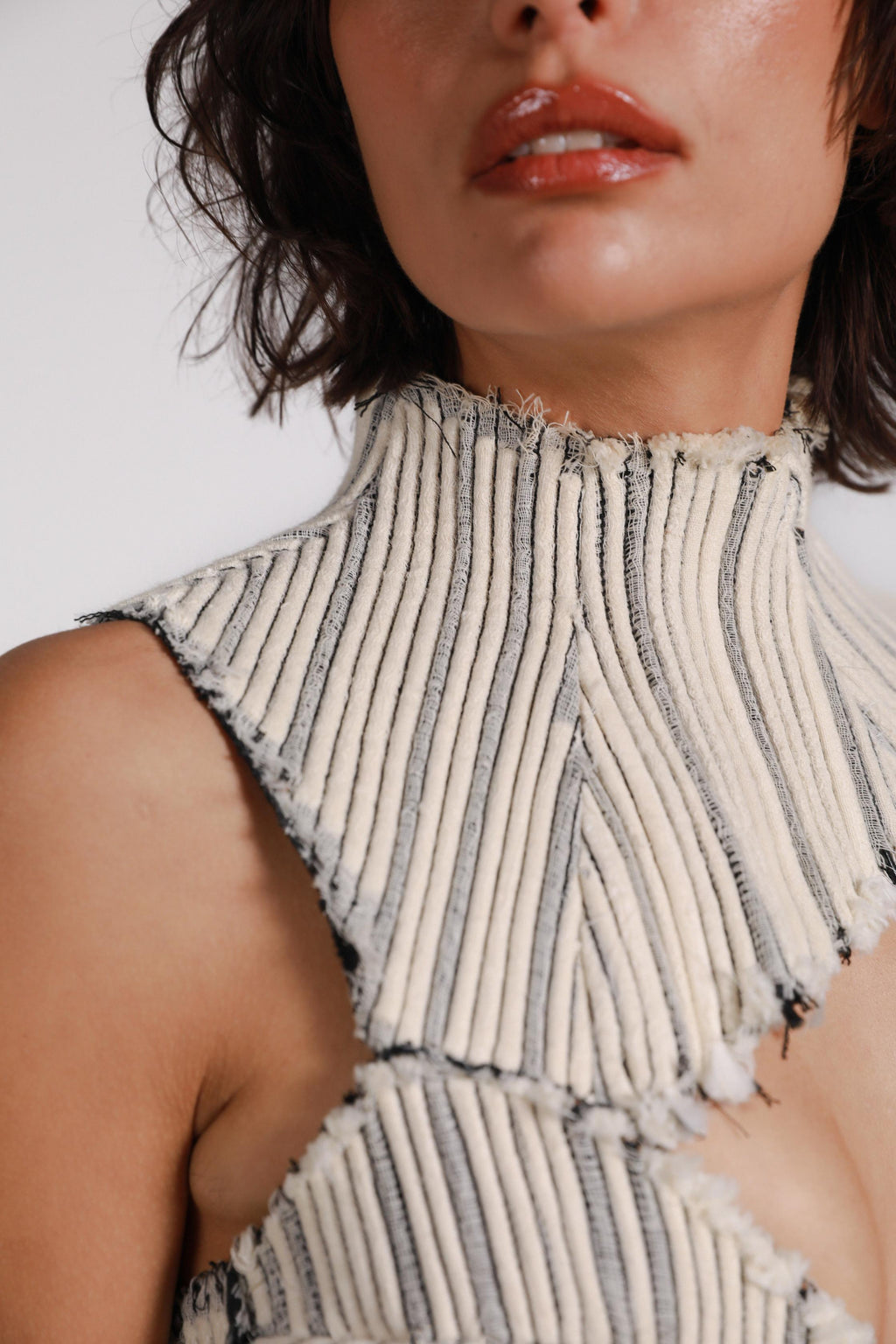 RIBBED STRINGS TOP