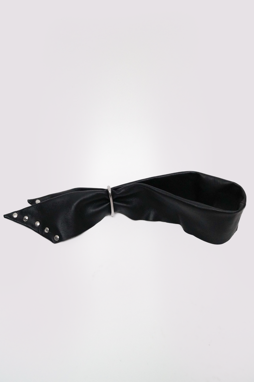 RIVET LEATHER SCARF