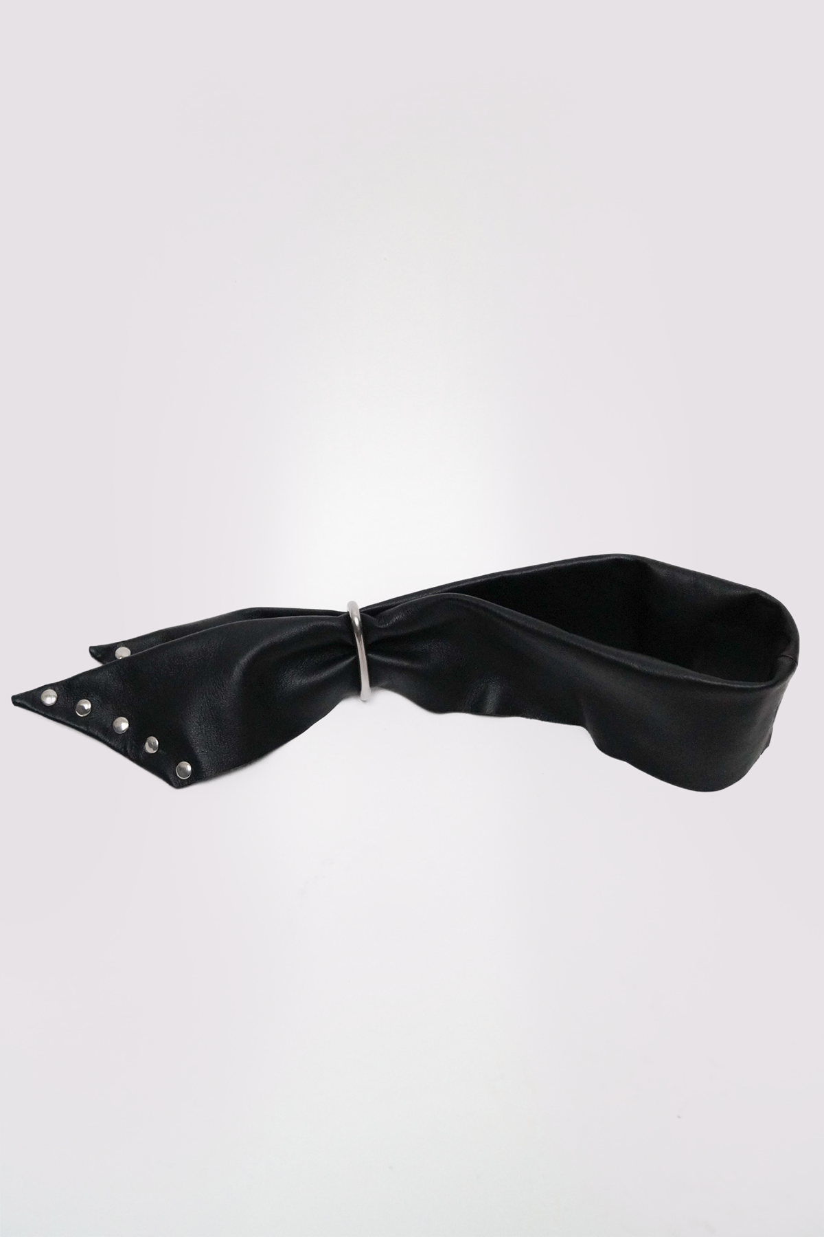 RIVET LEATHER SCARF