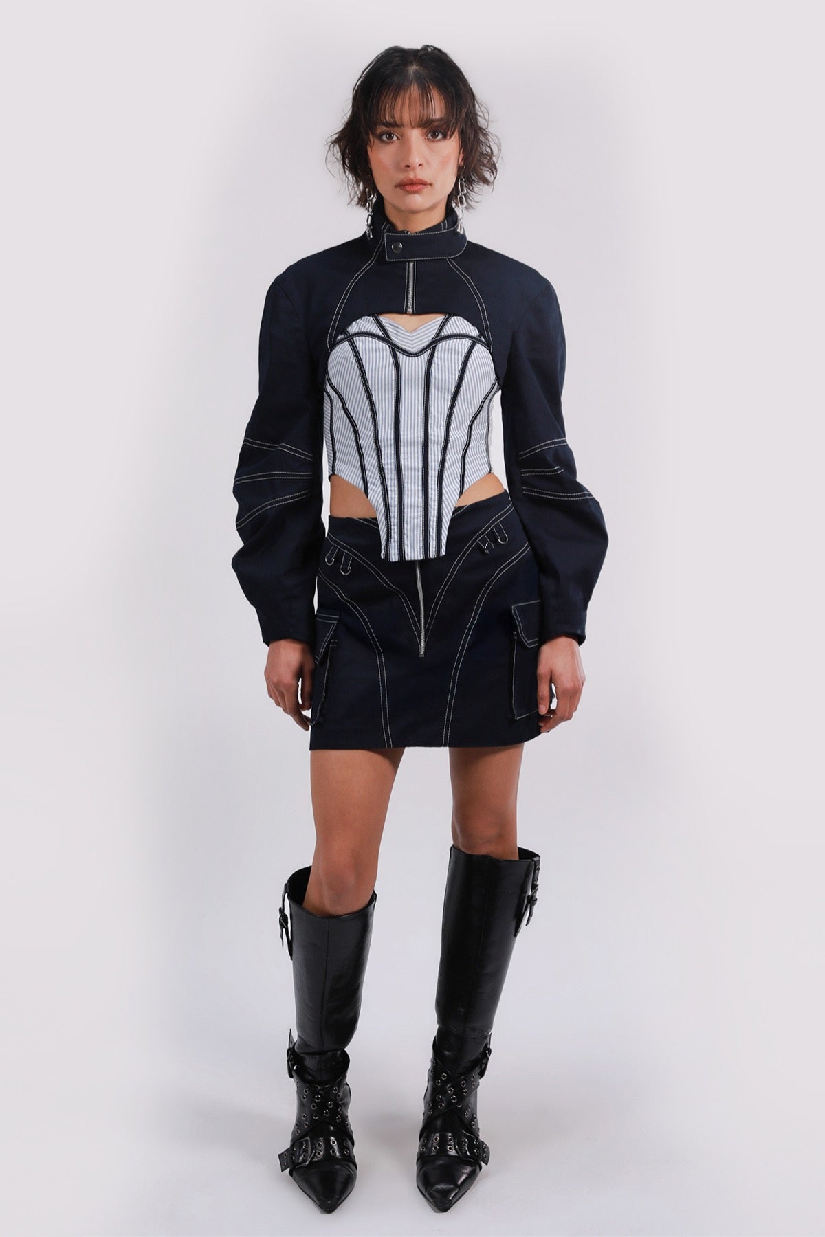 CONSTRUCTED LINES SKIRT