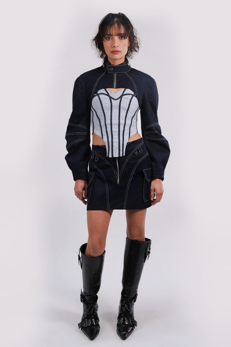 CONSTRUCTED LINES SKIRT
