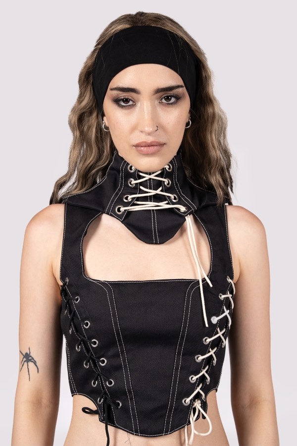 CORSET NECK WARMER